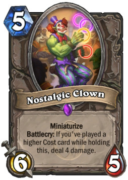 画像ギャラリー No.006のサムネイル画像 / 「ハースストーン」,次期拡張版「ウィズバンのワクワクワークショップ」の新カード3枚を4Gamer独占公開。「懐かしのピエロ」を覚えているか