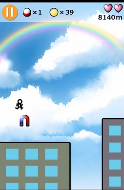 画像ギャラリー No.006のサムネイル画像 / 跳べ跳べ僕らのビルダッシュ! Android向けビルジャンプゲーム「ビルダッシュ有 〜Special版〜」を紹介する「(ほぼ)日刊スマホゲーム通信」第216回