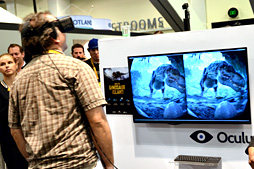 画像集 No.004のサムネイル画像 / ［GDC 2015］Crytekの2015年は仮想現実とAndroid TVにフォーカス。ブースでCEOに話を聞きつつ，恐竜と戯れてきた