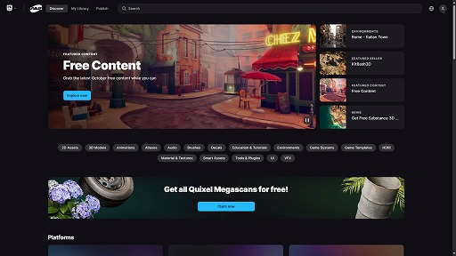 画像ギャラリー No.002のサムネイル画像 / Epic Gamesの統合アセットストア「Fab」正式リリース。すべてのMegascansをワンクリックで入手できるページも公開に