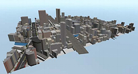 画像集#002のサムネイル/ゼンリン，国内主要都市の街並みを再現した3D都市モデルデータをゲーム開発企業などに提供。Unityのアセットストアでは“秋葉原”のデータを無償公開