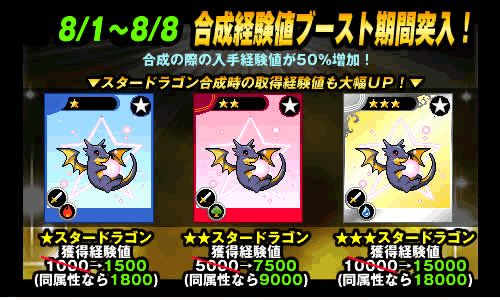 画像集#001のサムネイル/「ドラゴンモンスター」期間限定で合成時の経験値アップ&チームバトル開催