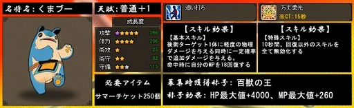 画像集#002のサムネイル/「四神演武 Regulus」,名将「くまブー」が手に入るサマーキャンペーンを開催