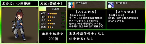 画像集#003のサムネイル/「四神演武 Regulus」,三国志に登場する武将「姜維」が少年の姿で参戦