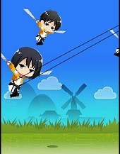 画像ギャラリー No.008のサムネイル画像 / 「進撃の巨人 -反撃の翼-」がGREEで配信。奇行種の「田中巨人」を倒そう