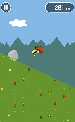 画像ギャラリー No.006のサムネイル画像 / 全力坂……転がり。スマートフォン向けアクションゲーム「コロガール」を紹介する「(ほぼ)日刊スマホゲーム通信」第227回