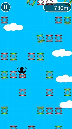 画像ギャラリー No.003のサムネイル画像 / ジャンプ台を使ってどこまで行けるか。スマホ向けミニゲーム「鬼とび」が配信