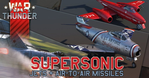 War Thunder に超音速ジェット機が登場 赤外線誘導ミサイルを搭載