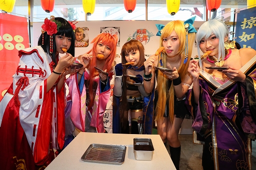 画像ギャラリー No.021のサムネイル画像 / 「戦国炎舞」×「串カツ田中」の初コラボレーションが本日スタート! メディア向け先行発表イベントレポートを掲載