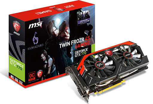 画像ギャラリー No.001のサムネイル画像 / MSIからOC版GTX 770搭載カード発表。バイオハザード6の無料クーポン付き