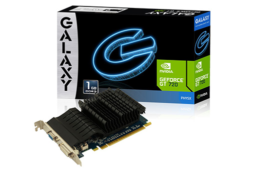 画像集#002のサムネイル/GALAXY,1スロット仕様のGTX 750 TiとファンレスのGT 720カードを発売