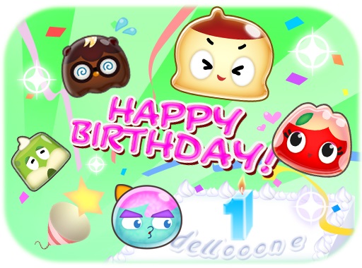 画像集#001のサムネイル/パズルゲーム「でろーん」シリーズ,1周年を記念したキャンペーンを開催中