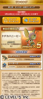 画像集#003のサムネイル/「ワンダーフリック」,モンスター討伐でポイントを溜めるランキングイベント