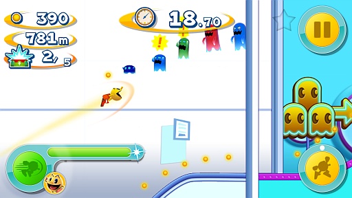 画像ギャラリー No.002のサムネイル画像 / 走りまわるパックマンをタップで操作。「PAC-MAN DASH!」がiOS向けに配信