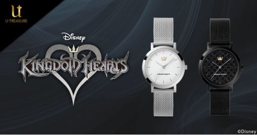 画像ギャラリー No.003のサムネイル画像 / 「キングダム ハーツ」のモノグラム腕時計が販売開始。シルバーとブラックの2種類