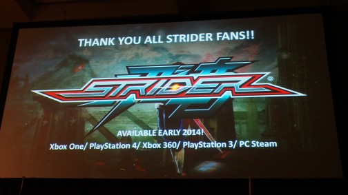 画像集#001のサムネイル/【速報】［COMIC-CON 2013］新作「STRIDER飛竜」がカプコンのパネルセッションでサプライズ発表。発売は2014年初頭予定