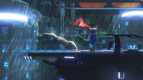 画像集#018のサムネイル/「ストライダー飛竜」,重戦車「トルネード」との戦いや,新たなプラズマの力「マグネティックサイファー」および「オプションB」の情報を公開