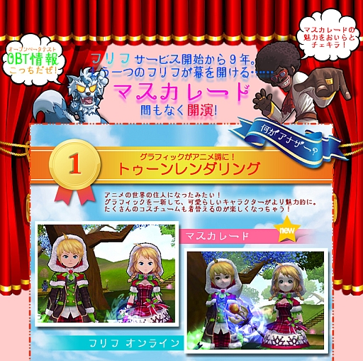 画像ギャラリー No.003のサムネイル画像 / 新作MMORPG「Masquerade」は,「フリフオンライン」のアナザーワールド