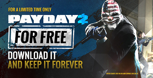 Payday 2 の無料配信がsteamで開始 期間 本数限定のため入手はお早めに