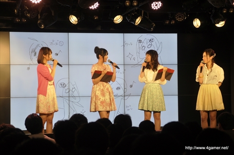 画像集#012のサムネイル/アニメ「GO!GO!575」の新キャラ“小野小梅”役の芹澤 優さんも出演。大坪由佳さん,大橋彩香さん,寿 美菜子さんらメインキャストが一堂に会した「鳩寺女子学園新入生歓迎会」をレポート