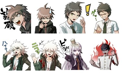 画像集 003 ダンガンロンパ のキャラがlineのスタンプに登場 公式twitterも開設