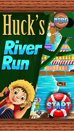 画像ギャラリー No.001のサムネイル画像 / 船を避け,板を渡って海賊の元へ。スマートフォン向けアクションゲーム「Huck's River Run」を紹介する「(ほぼ)日刊スマホゲーム通信」第291回