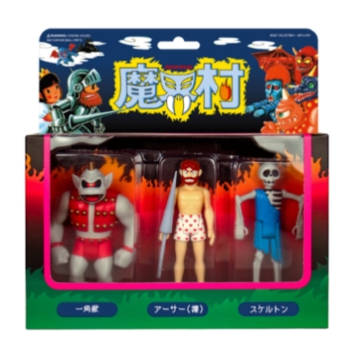魔界村 のレトロなフィギュアが日本で発売開始 アメリカのトイメーカー スーパー7 の製品で パッケージは日本語バージョン