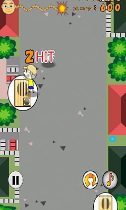 画像ギャラリー No.005のサムネイル画像 / 懐かしのヒット&アウェイ。スマートフォン向けアクションゲーム「ピンポンダッシャー」を紹介する「(ほぼ)日刊スマホゲーム通信」第300回