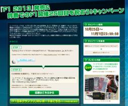 ���������꡼ No.001�Υ���ͥ������ / ��F1 2013�פ�ȯ��ʤɤ�ǰ����Twitter�����ڡ��󤬥�������