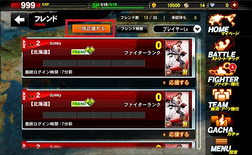 画像ギャラリー No.005のサムネイル画像 / 「ストリートファイター バトルコンビネーション」,レベルの上限が999に