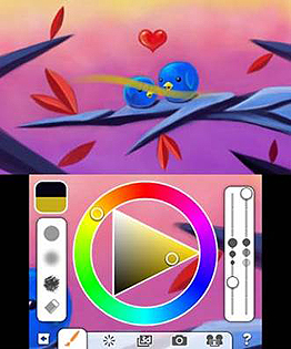 画像集#011のサムネイル/3DS向けデジタルスケッチブック「Colors! 3D」の配信が本日スタート。オンライン投稿にも対応したお手軽・高機能のお絵かきソフトが登場