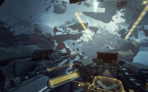 画像ギャラリー No.002のサムネイル画像 / スペースコンバットシム「EVE: Valkyrie」のプレイシーンを確認できるトレイラーが公開