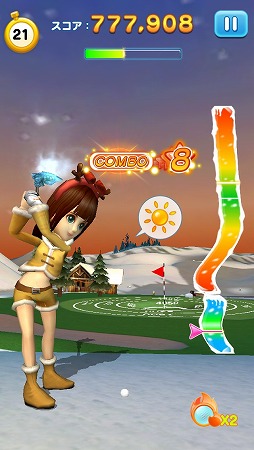 画像集#001のサムネイル/「LINE レッツ!ゴルフ」,極寒の地「フィンランド」が新たなコースとして登場