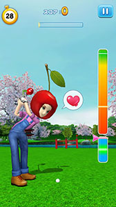 画像集#001のサムネイル/「LINE レッツ!ゴルフ」,UIのリニューアルを実施。お花見イベントの開催も