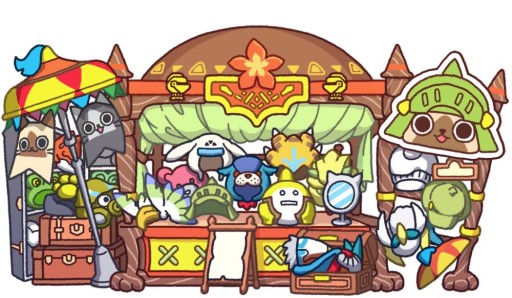 画像集#011のサムネイル/「モンハン商店 アイルーでバザール」アップデートでのランク上限が200に