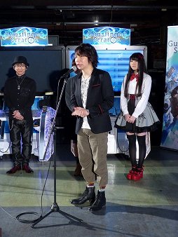 画像集#005のサムネイル/「ガンスリンガー ストラトス2」が稼働開始。オープニングセレモニーには,ふなっしーが応援に駆けつけたなっしー!