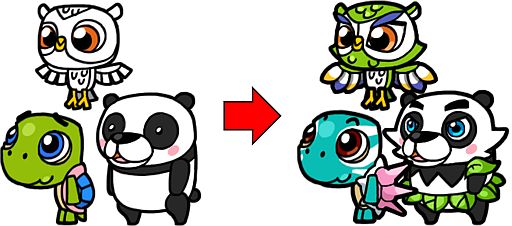 画像ギャラリー No.002のサムネイル画像 / 「助けて!アニマル戦隊」,パンダなどの動物進化が追加。9ワールドも実装