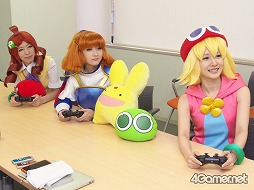 画像集#002のサムネイル/「ぷよぷよテトリス」の対戦の魅力を伝えるべく,アルル,アミティ,りんごの3人が,4Gamer編集部にやって来た! 記事掲載を賭けた勝負の行方は……?