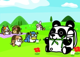 画像ギャラリー No.002のサムネイル画像 / パズルゲーム「たたかえっ!ぱんどせる!!〜グルメ大王と魔法のパズル〜」が配信開始