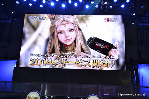 Tgs 13 Ps Vitaに モンスターハンター フロンティアg が登場 14年にサービス開始 Ps3版プレイヤーと遊べるワールドも用意