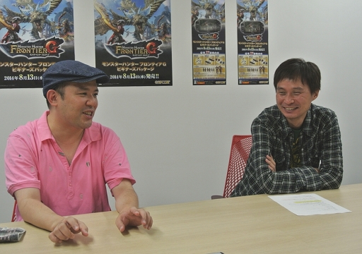 画像集#014のサムネイル/PS Vita版「モンスターハンター フロンティアG」の正式サービス開始が迫る。初となる携帯ゲーム機展開について杉浦一徳氏と木本龍己氏に聞いた