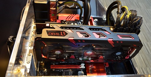 ������#005�Υ���ͥ���/��COMPUTEX��PowerColor��������Ȥʤ����R9 295X2���ͤο�����Devil 13�ץ����ɤ�Ÿ��