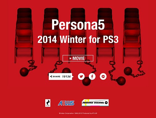 画像集#011のサムネイル/【速報】シリーズ最新作「ペルソナ5」発表。PS3向けに2014年冬発売予定