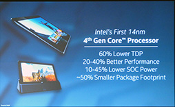 ������#009�Υ���ͥ���/��COMPUTEX����������ϸ���Broadwell�ϡ�Core M�ץ֥��ɤˡ���Х���ʬ��ǹ����򶯤��Intel�δ�Ĵ�ֱ��ݡ���