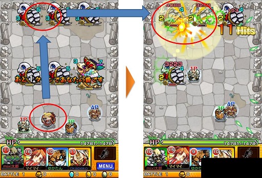 画像ギャラリー No.009のサムネイル画像 / ターゲットは「中二」? スマホなのにアドホック通信主体という,異端のひっぱりハンティングRPG「モンスターストライク」は共闘ゲームの新機軸になれるか