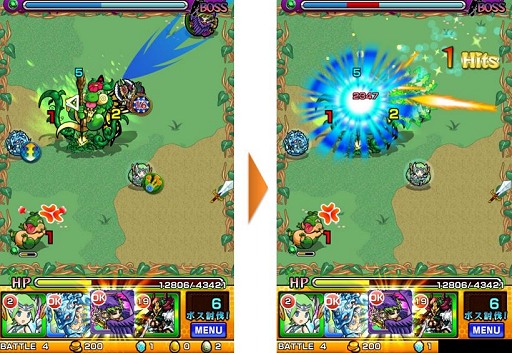 画像ギャラリー No.010のサムネイル画像 / ターゲットは「中二」? スマホなのにアドホック通信主体という,異端のひっぱりハンティングRPG「モンスターストライク」は共闘ゲームの新機軸になれるか