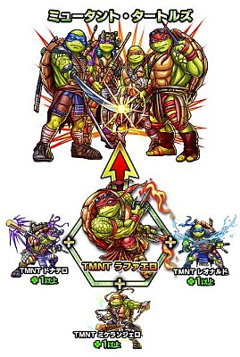 画像ギャラリー No.002のサムネイル画像 / 「モンスト」,映画「ミュータント・タートルズ」とのコラボが2月3日にスタート。4人のタートルズとフット軍団の「シュレッダー」が登場
