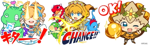 画像ギャラリー No.001のサムネイル画像 / 「モンスターストライク」，LINEスタンプ第3弾が本日配信スタート