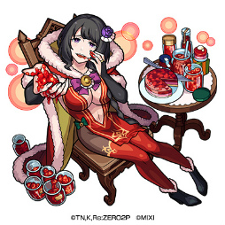 画像ギャラリー No.009のサムネイル画像 / 「モンスト」×「リゼロ」コラボ,2022年12月16日より開始。エミリア,レム,ラムが描き下ろしクリスマス衣装で登場