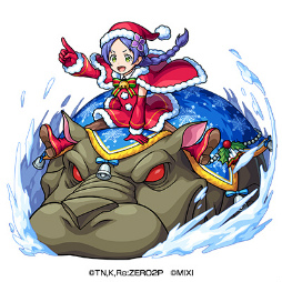 画像ギャラリー No.011のサムネイル画像 / 「モンスト」×「リゼロ」コラボ,2022年12月16日より開始。エミリア,レム,ラムが描き下ろしクリスマス衣装で登場